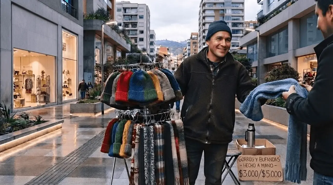 Permiso municipal para ser vendedor ambulante en Chile