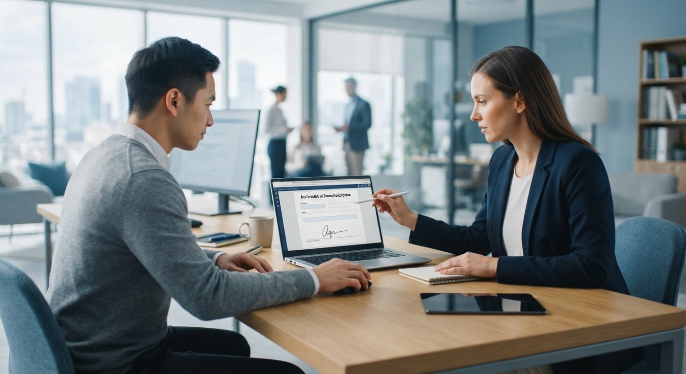 Declaración de domicilio empresa